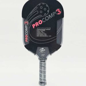 Banger Pickleball ProComp 3 Paddle –USAPA Approved | Pro-Level Performance | Banger Proof Power Paddle | 14mm Foam-Injected Thermoformed Unibody | 8.0 oz | 5.55" Handle, 4.125" Grip